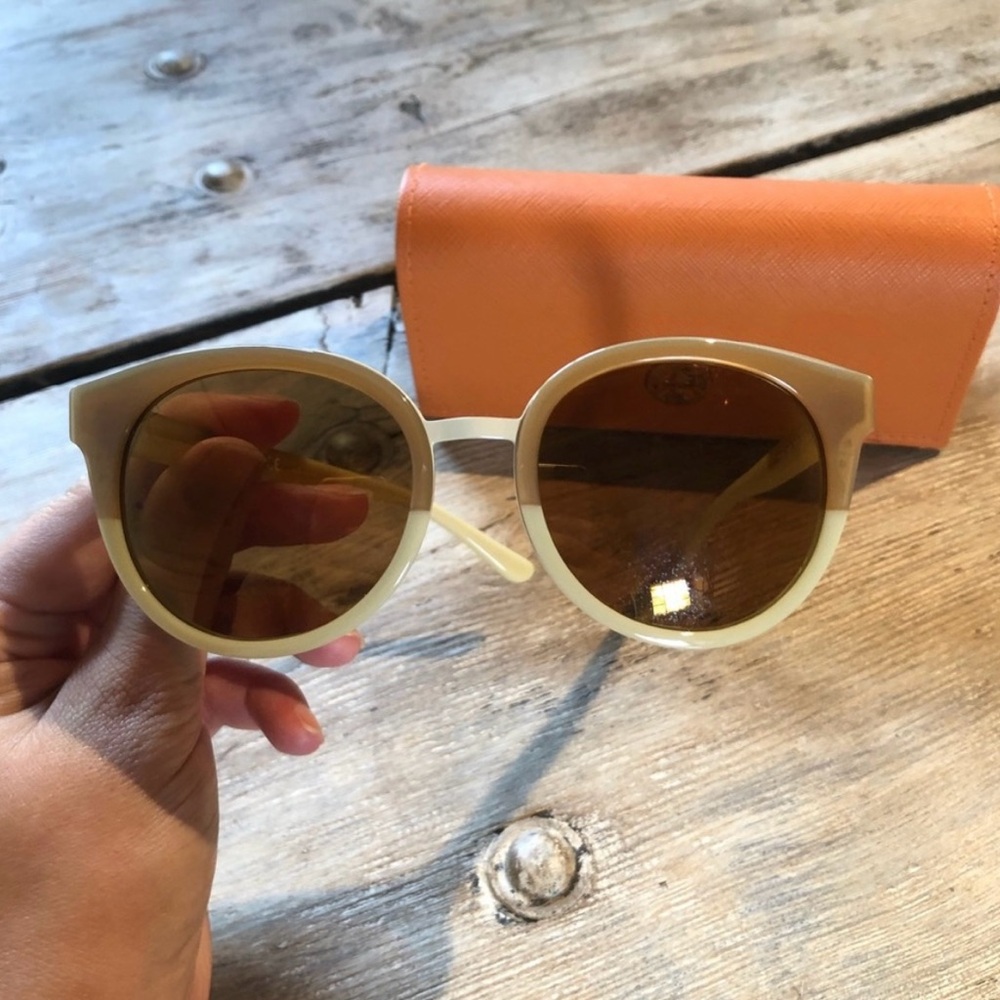 Tory Burch two-tone sunglasses